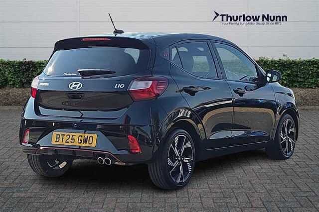Hyundai I10 1.0 T-GDi N Line Hatchback 5dr Petrol Manual Euro 6 (s/s) (90 ps) Black