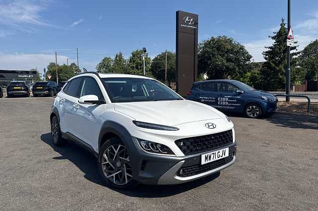 Hyundai KONA 1.6 GDi Hybrid Ultimate 5dr DCT White
