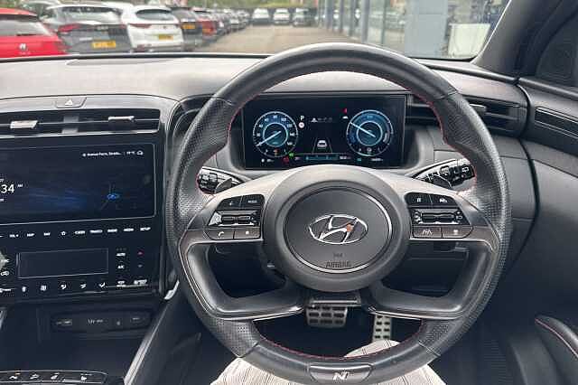 Hyundai TUCSON 1.6 TGDi Hybrid 230 N Line S 5dr 2WD Auto White