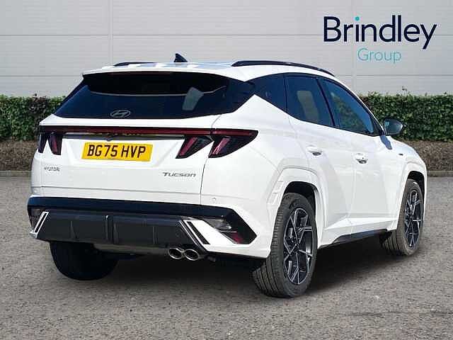 Hyundai TUCSON 1.6 T-GDi N Line SUV 5dr Petrol Manual Euro 6 (s/s) (160 ps) White