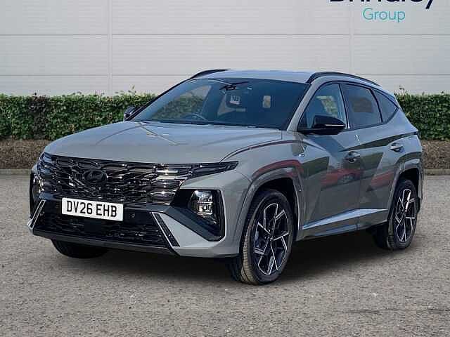 Hyundai TUCSON 1.6T N Line SUV 5dr Petrol Hybrid Auto Euro 6 (s/s) (239 ps) Grey
