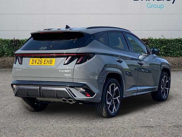 Hyundai TUCSON 1.6T N Line SUV 5dr Petrol Hybrid Auto Euro 6 (s/s) (239 ps) Grey