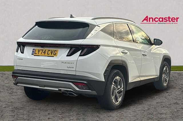 Hyundai TUCSON 1.6T Hybrid Advance 5dr Auto Pearl - Serenity white