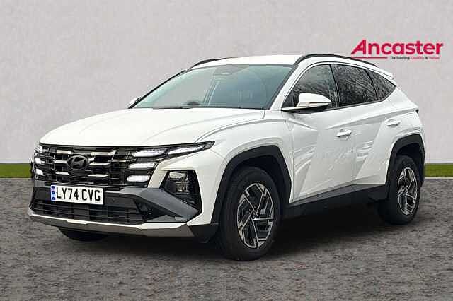 Hyundai TUCSON 1.6T Hybrid Advance 5dr Auto Pearl - Serenity white