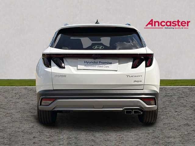 Hyundai TUCSON 1.6T 288 Plug-in Hybrid Black Line 5dr Auto [NI] lid - Atlas white