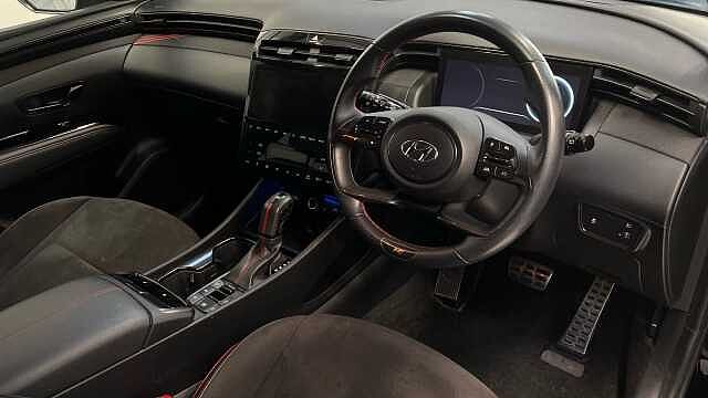 Hyundai TUCSON 1.6 T-GDi MHEV N Line SUV 5dr Petrol Hybrid DCT Euro 6 (s/s) (150 ps) Black