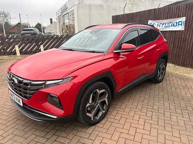 Hyundai TUCSON 1.6 h T-GDi Premium SUV 5dr Petrol Hybrid Auto Euro 6 (s/s) (230 ps) Red