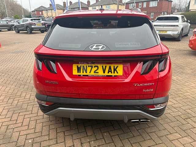 Hyundai TUCSON 1.6 h T-GDi Premium SUV 5dr Petrol Hybrid Auto Euro 6 (s/s) (230 ps) Red