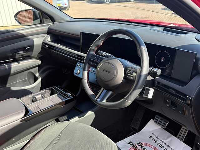 Hyundai TUCSON 1.6 T-GDi N Line S SUV 5dr Petrol Hybrid Auto Euro 6 (s/s) (215 ps) Red