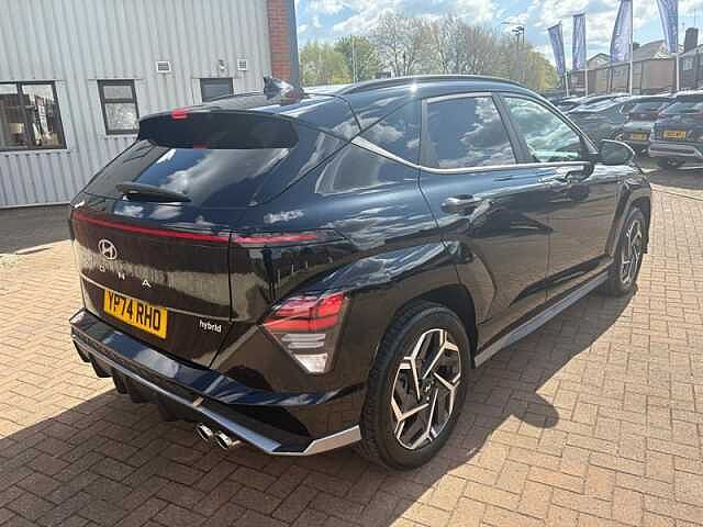 Hyundai KONA 1.6 h-GDi N Line S SUV 5dr Petrol Hybrid DCT Euro 6 (s/s) (129 ps) Black