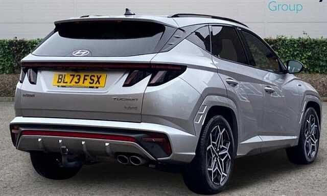 Hyundai TUCSON 1.6 h T-GDi N Line S SUV 5dr Petrol Hybrid Auto Euro 6 (s/s) (230 ps) Silver