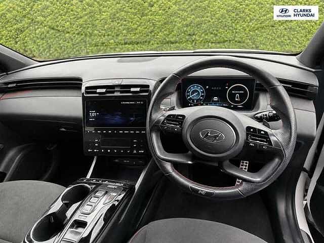 Hyundai TUCSON 1.6 h T-GDi N Line SUV 5dr Petrol Hybrid Auto Euro 6 (s/s) (230 ps) White