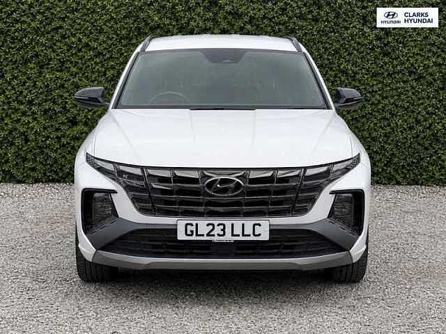Hyundai TUCSON 1.6 h T-GDi N Line SUV 5dr Petrol Hybrid Auto Euro 6 (s/s) (230 ps) White