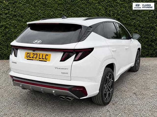 Hyundai TUCSON 1.6 h T-GDi N Line SUV 5dr Petrol Hybrid Auto Euro 6 (s/s) (230 ps) White