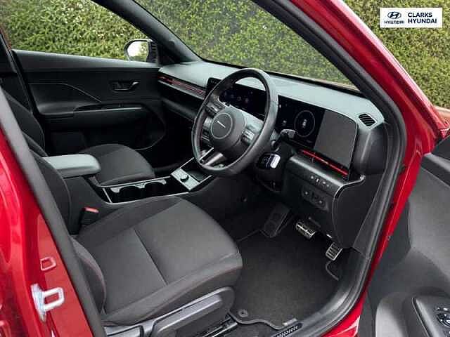 Hyundai KONA 1.6 h-GDi N Line SUV 5dr Petrol Hybrid DCT Euro 6 (s/s) (141 ps) Red