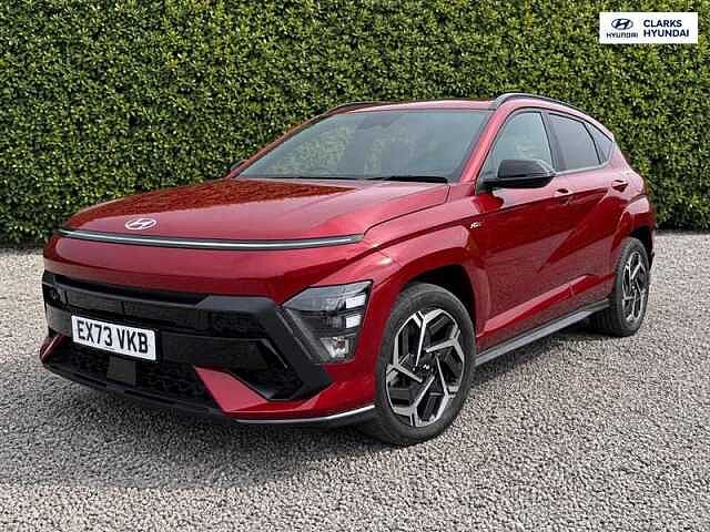Hyundai KONA 1.6 h-GDi N Line SUV 5dr Petrol Hybrid DCT Euro 6 (s/s) (141 ps) Red